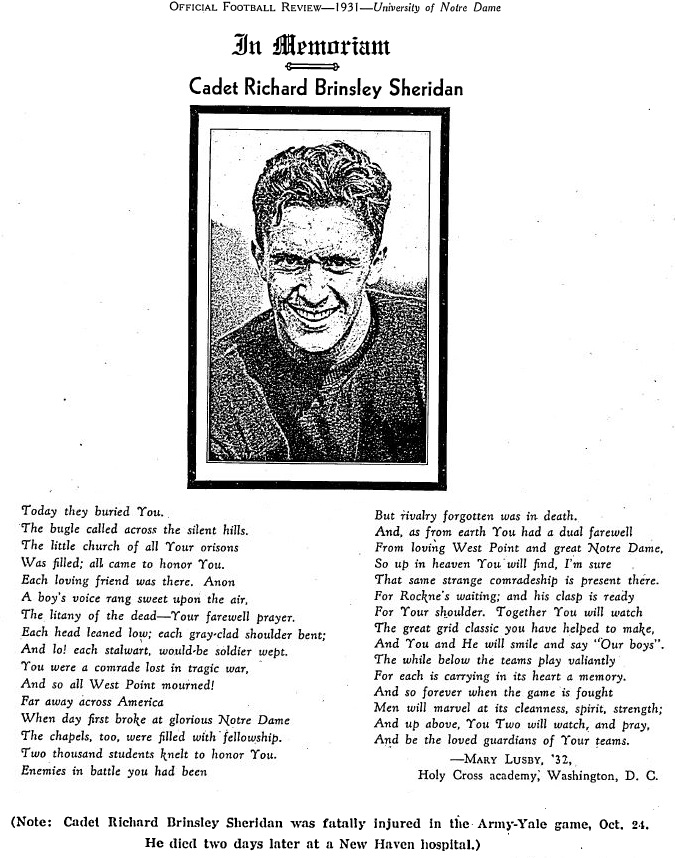 armyfb_1931_sheridan_memorium_notredameofficialfootballreview