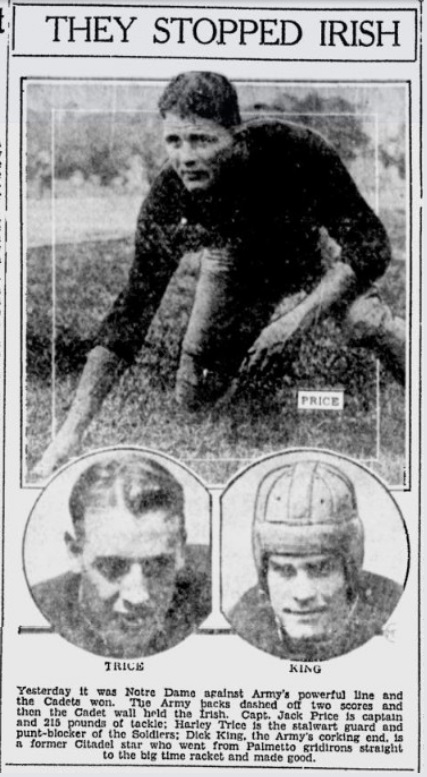 ArmyFB_1931_vsND_King-Trice-Price_HeraldJournal_Nov291931