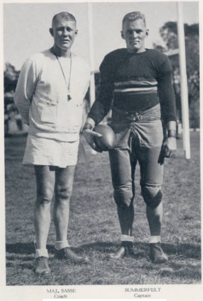 ArmyFB_1932_CoachSasse-Summerfelt-Captain