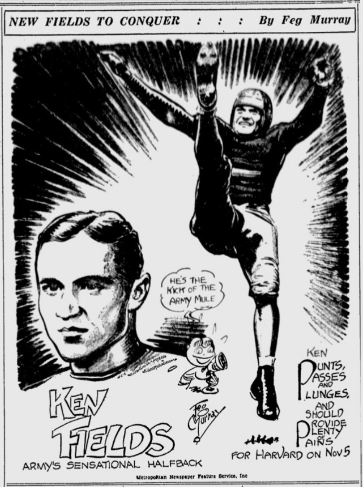 ArmyFB_1932_KenFields_byFegMurray_SundayMorningStar_Oct301932