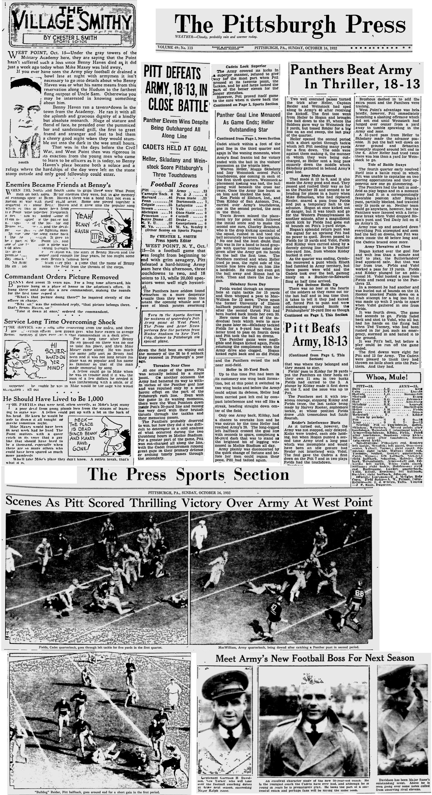 armyfb_1932_secondgamevspitt_pittsburghpress_oct15-161932