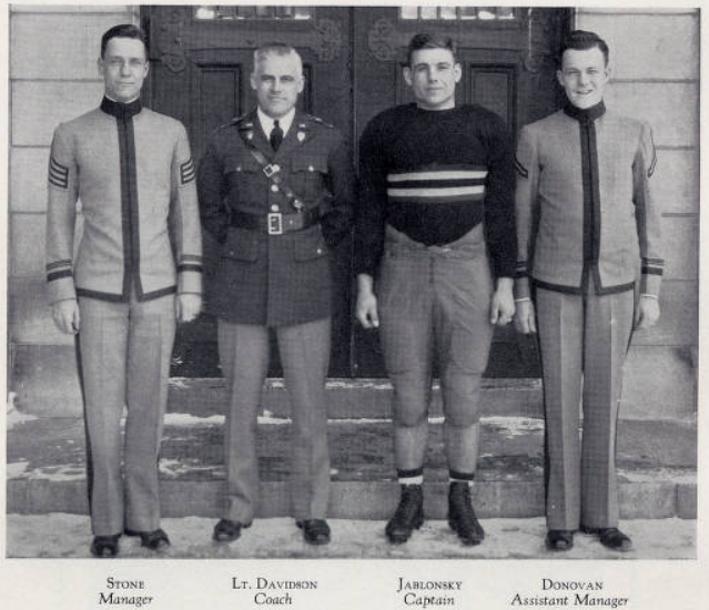ArmyFB_1933_CoachDavidson-Jablonsky-Captain