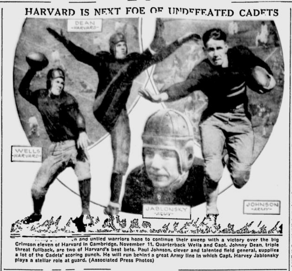 armyfb_1933_johnson-jablonsky_telegraph_nov111933