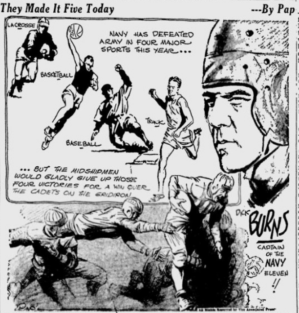 ArmyFB_1934_vsNavy-pre_byPap_SpokaneDailyChronicle_Dec11934