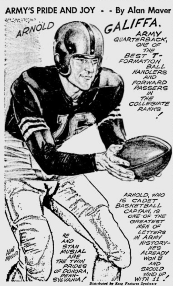 ArmyFB_1949_ArnoldGaliffa_byAlanMaver_StarNews_Sep191949