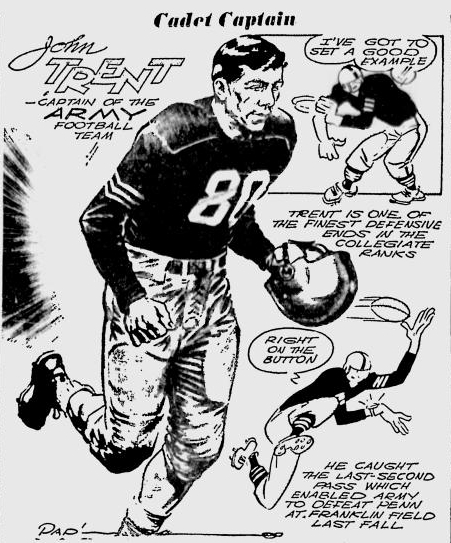 ArmyFB_1949_JohnTrent_byPap_StJosephGazette_Oct191949