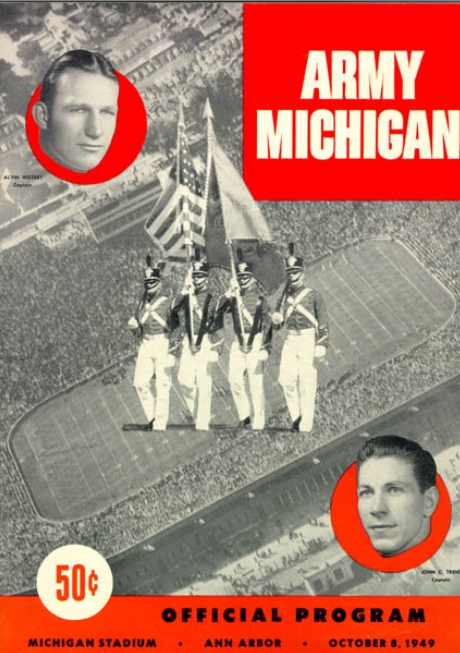 ArmyFB_1949_vsMichigan-program_Oct81949