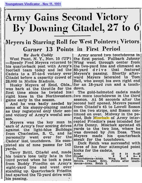 armyfb_1951_vscitadel_timesnews_nov111951