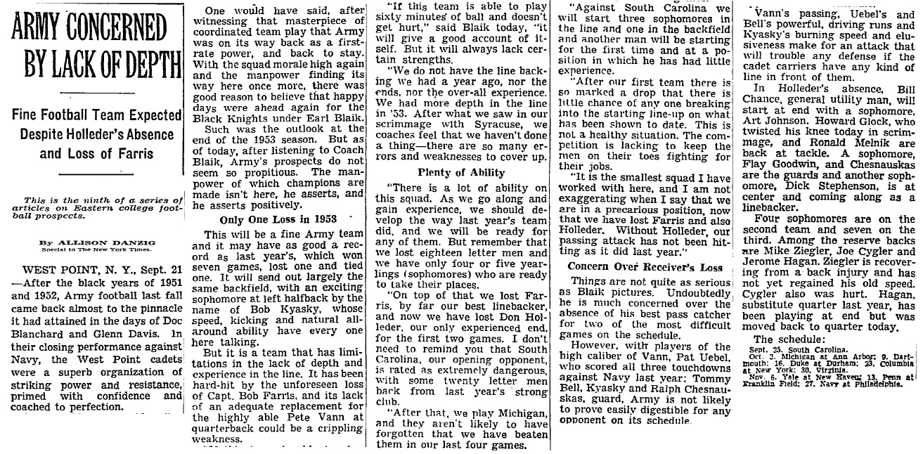 armyfb_1954_forecast_nyt_sep221954