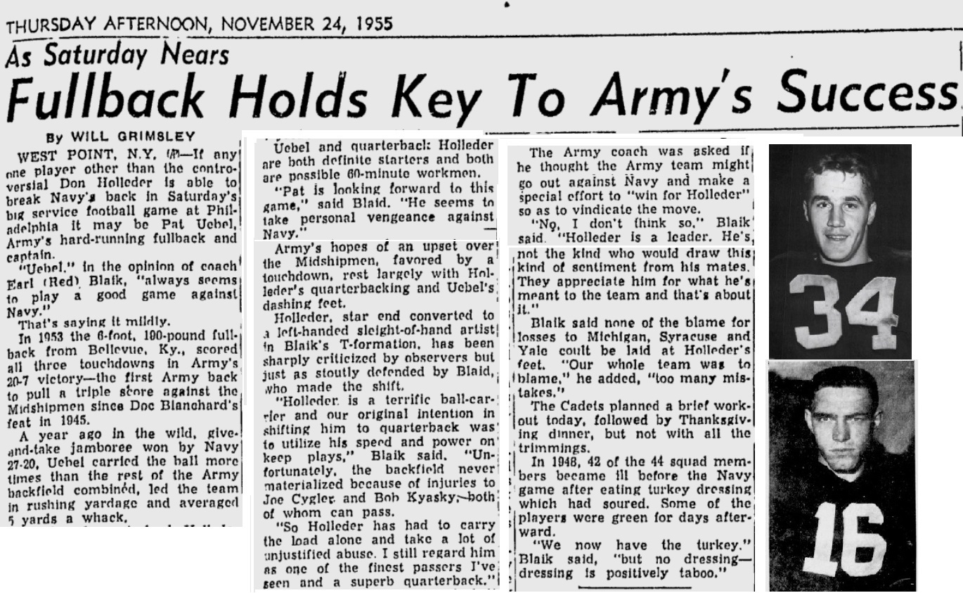 armyfb_1955_vsnavy-pre_uebel-holleder_timesdaily_nov241955