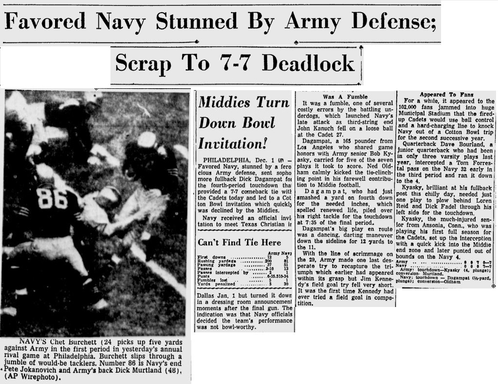 ArmyFB_1956_vsNavy_SarasotaHeraldTribune_Dec21956