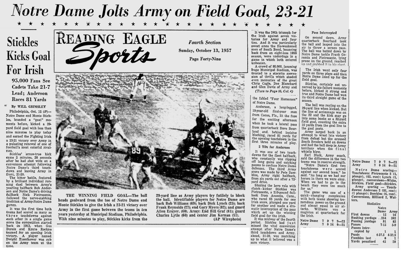 armyfb_1957_vsnotredame_readingeagle_oct131957