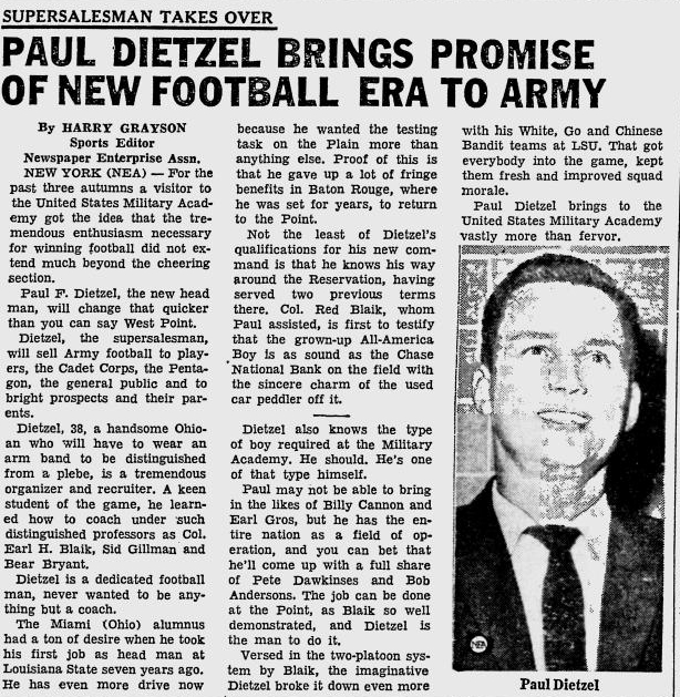 ArmyFB_1962_PaulDietzel_OcalaStarBanner_Jan121962