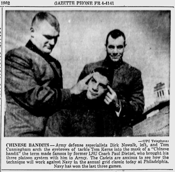 ArmyFB_1962_vsNavy-Bandits_SchenectadyGazette_Dec11962