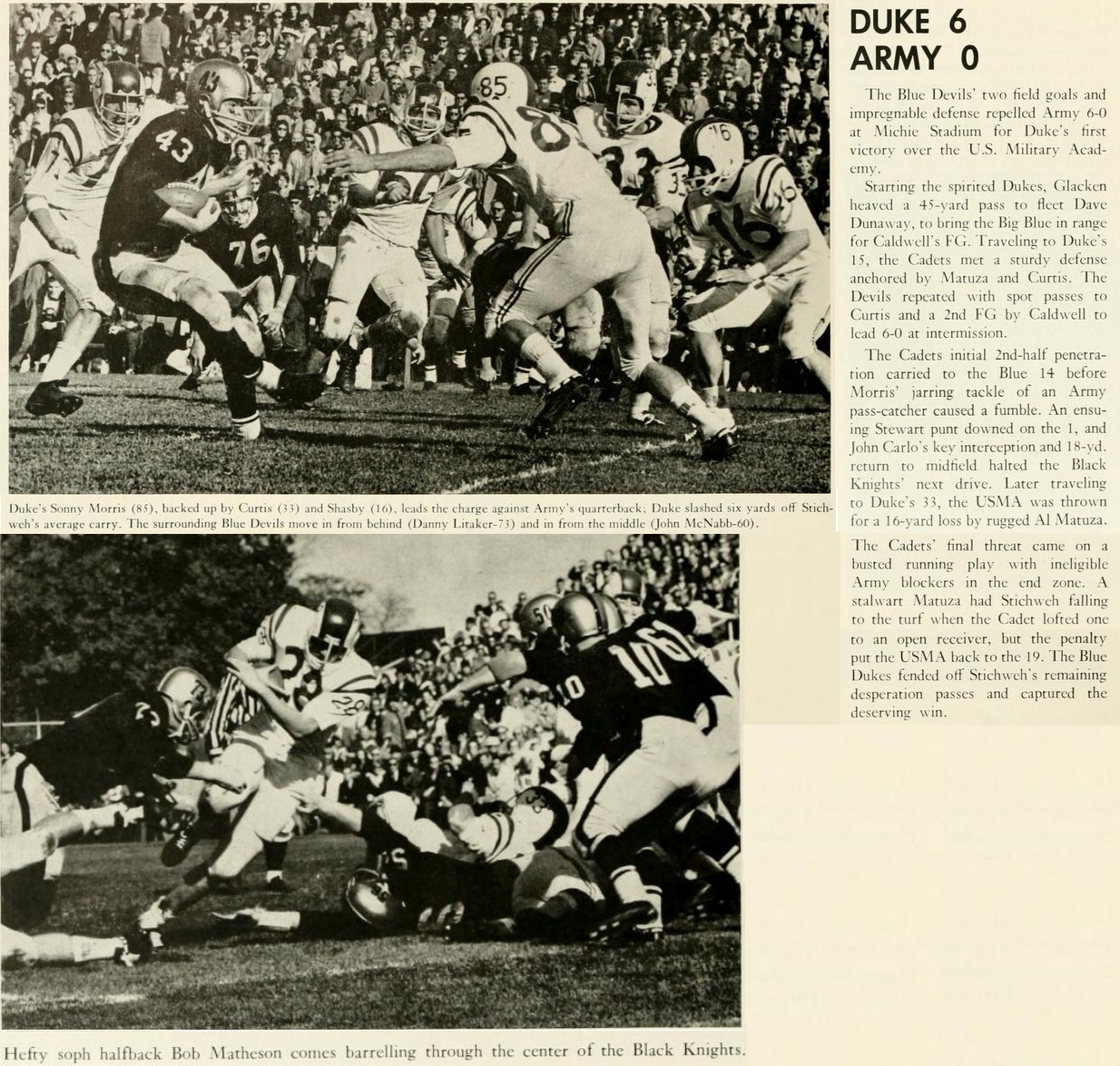 armyfb_1964_vsduke_chanticleeryearbook65