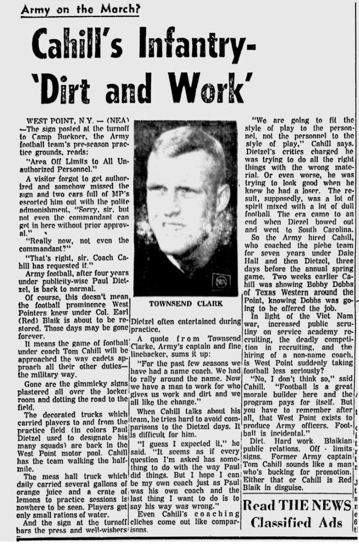 armyfb_1966_townsendclark_eveningnews_sep121966