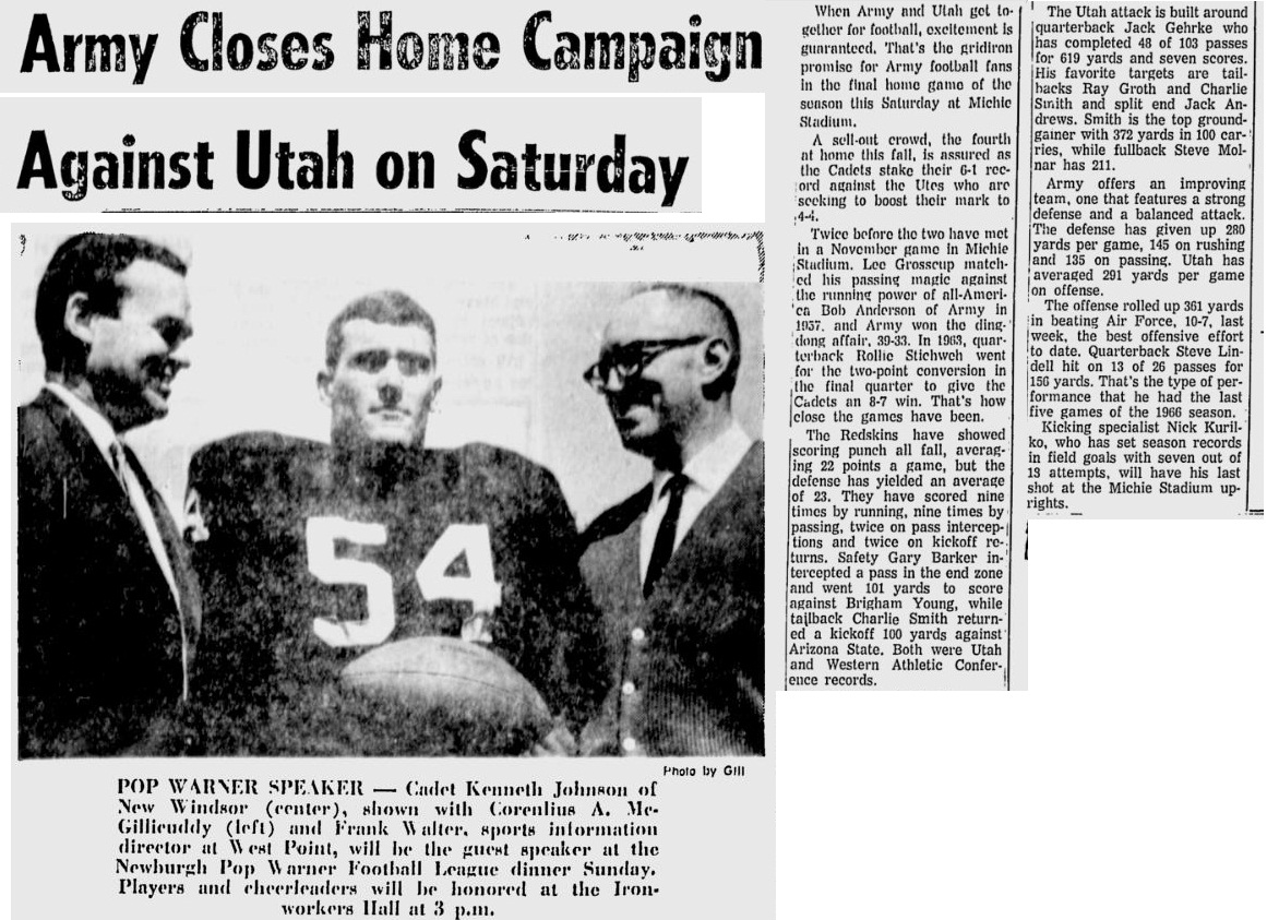 armyfb_1967_vsutah_kenjohnson_newburgheveningnews_nov91967