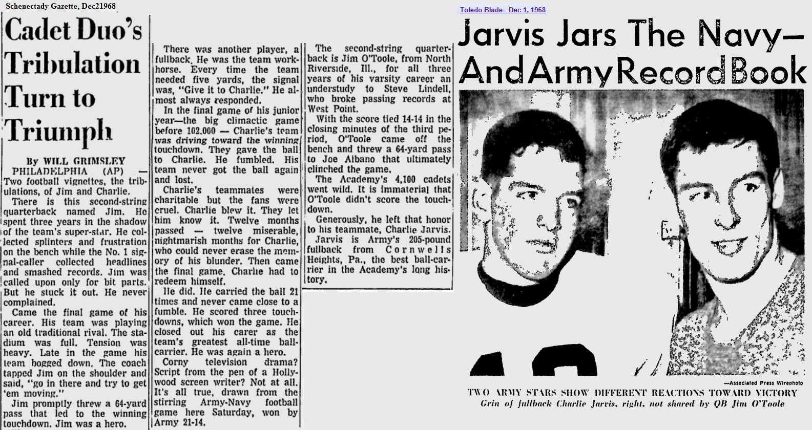 armyfb_1968_vsnavy-otoole-jarvis_schenectadygazette_dec21968 (2)