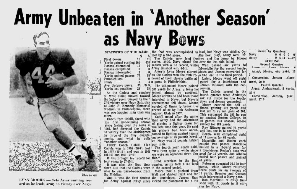 ArmyFB_1969_vsNavy_EveningNews_Dec11969