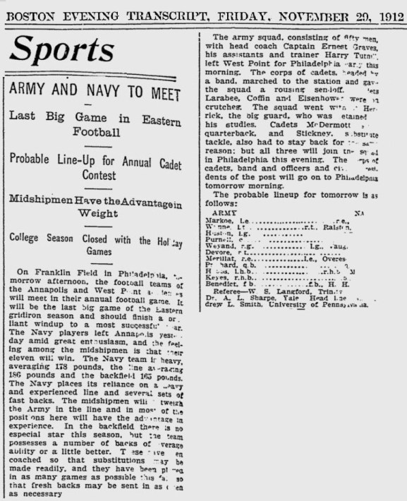 ArmyFB_1912_vsNavy-pre_BostonEveningTranscript_Nov291912