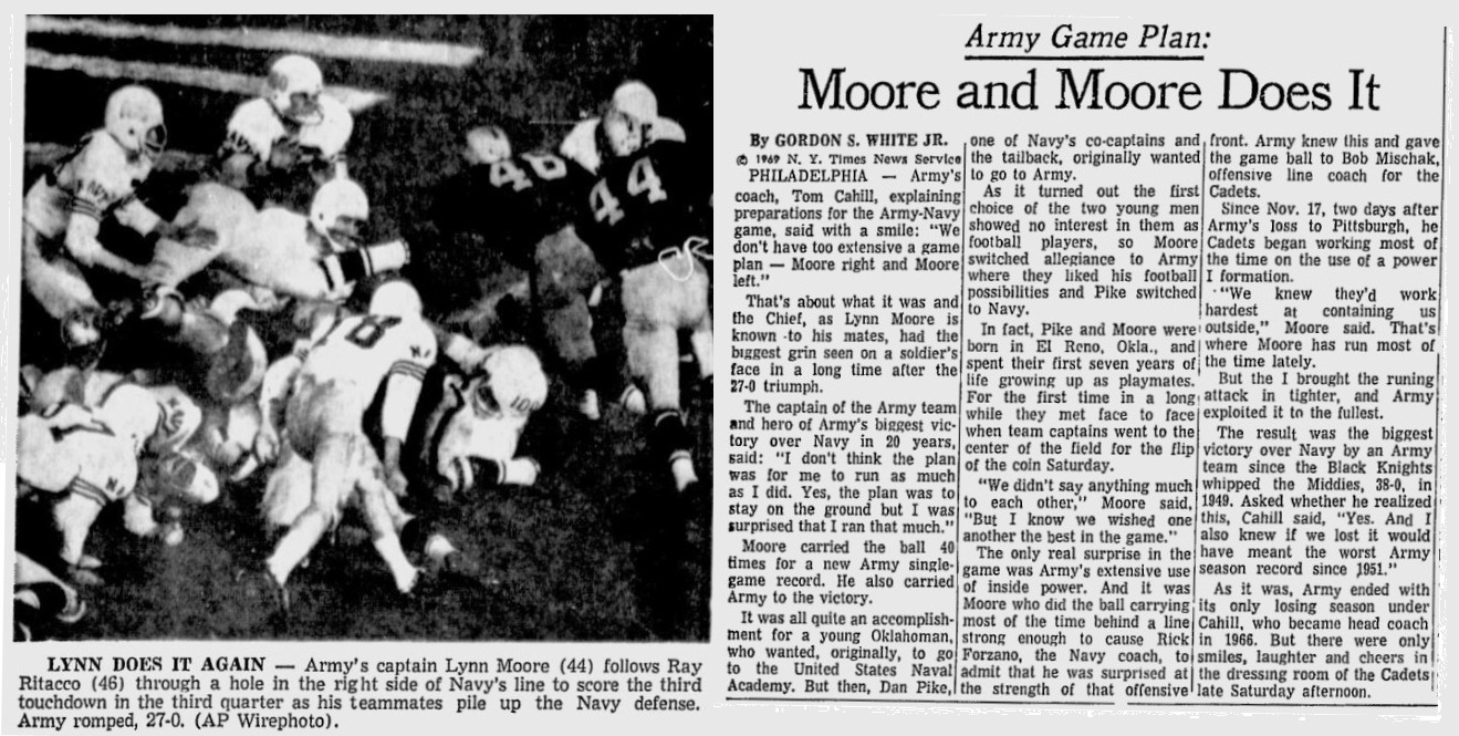 ArmyFB_1969_vsNavy_LynnMoore_TheDay_Dec11969