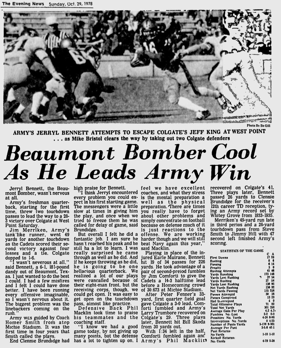 ArmyFB_1978_vsColgate_EveningNews_Oct291978