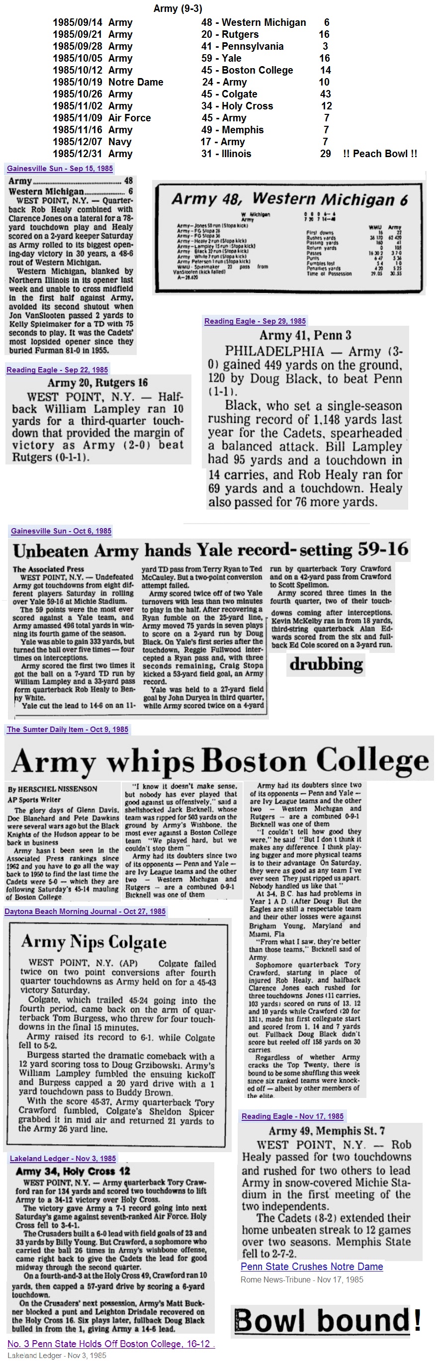 ArmyFB_1985_victories_various _Sep-Nov1985