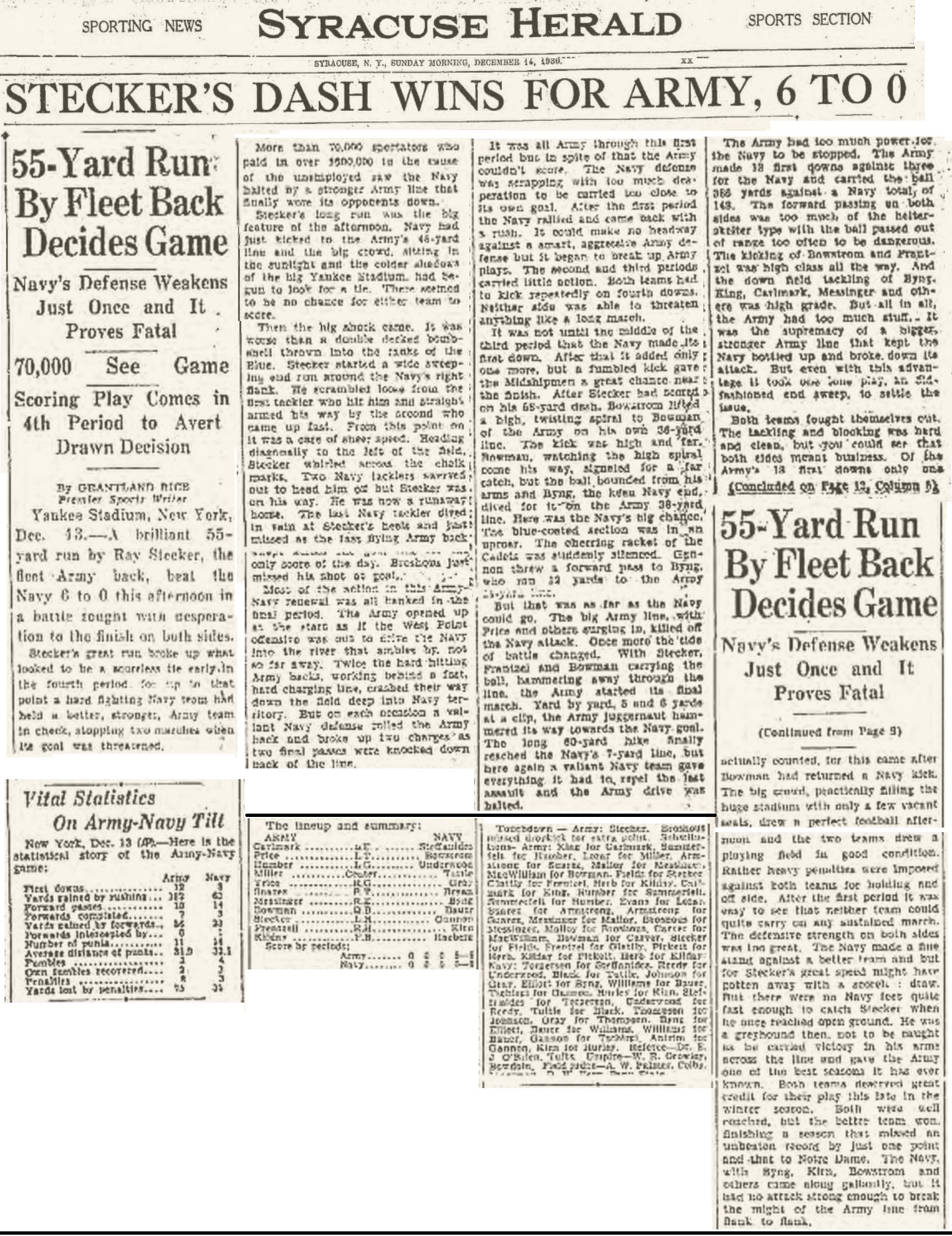 ArmyFB_1930_vsNavy_SyracuseHerald_Dec141930