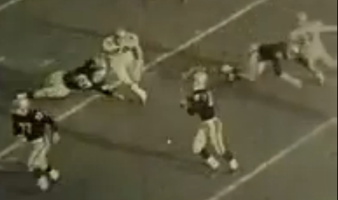 ArmyFB_1963_Stichweh-Navyfilm_TDrun-4Q-passtoParcells-1
