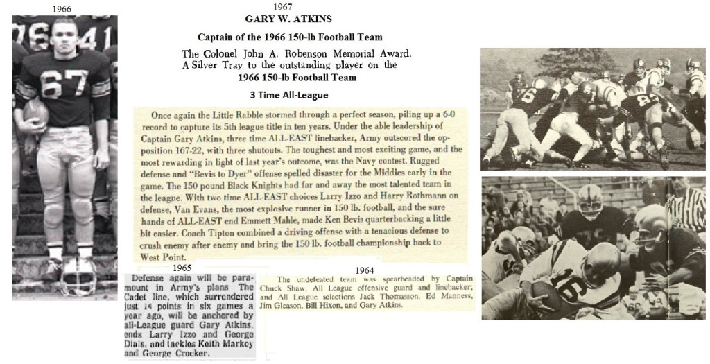 GaryAtkins_1967_ArmyLFB-1966_CaptainandRobensonMVP66