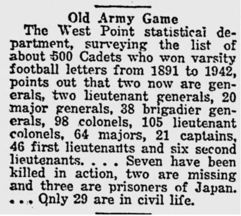 ArmyFB_1943_OldArmyGame_LawrenceJournalWorld_Nov61943