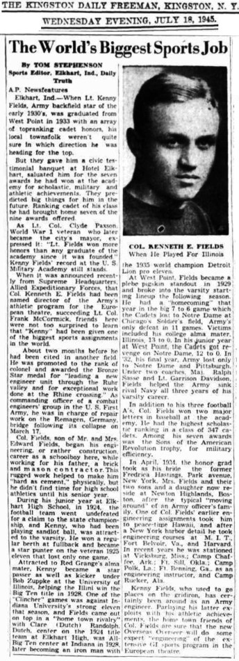 KennethEFields_USMA1933_KingstonDailyFreeman_Jul181945