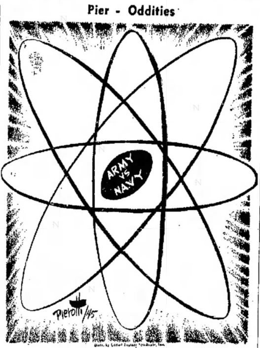 This image has an empty alt attribute; its file name is 1945_army-navy_byjohnpierotti-pier-oddities_daily-reviewca_nov241945.jpg